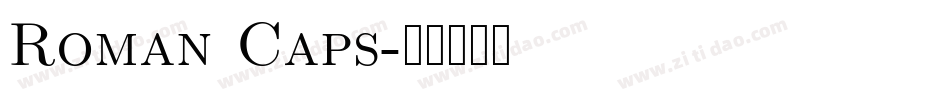 Roman Caps字体转换